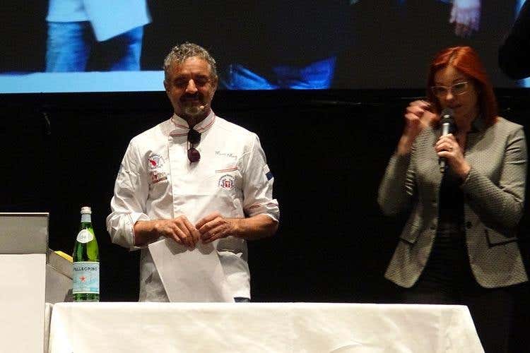 Mauro Uliassi e Eleonora Cozzella (Meet in Cucina valorizza le Marche
Viaggi formativi a partire dal territorio)