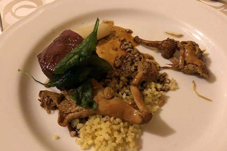 Cervo laccato alla birra Mùscat - Fabrizio Ferrari (Moscato di Scanzo, dalla cena al cocktail 
Terre del Vescovado lo valorizza a 360°)