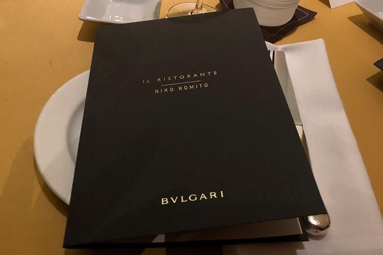 (Niko Romito al Bulgari Milano 
Un progetto di Cucina italiana “codificata”)