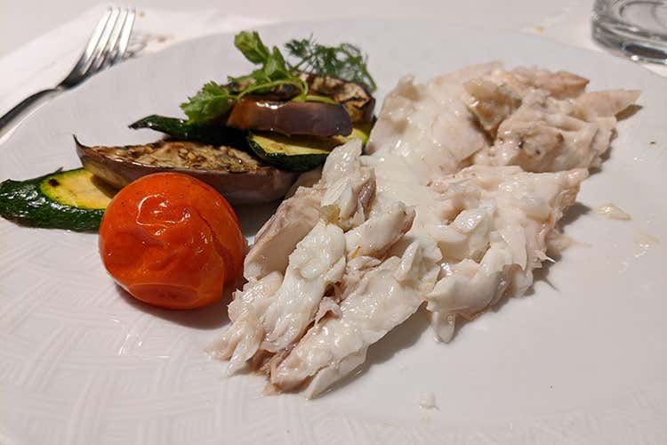 Il pescato del giorno impiattato