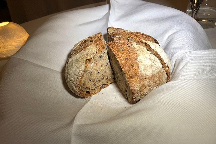 Il pane (Paolo Griffa si mette alla prova 
Il salto di qualità al Royal di Courmayeur)