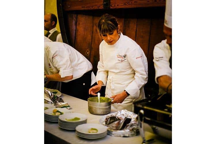 Silvia Baracchi (Premio IaT, al light lunch 
Silvia Baracchi reinventa Da Vinci)