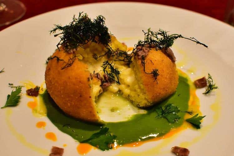Arancina con ragusano