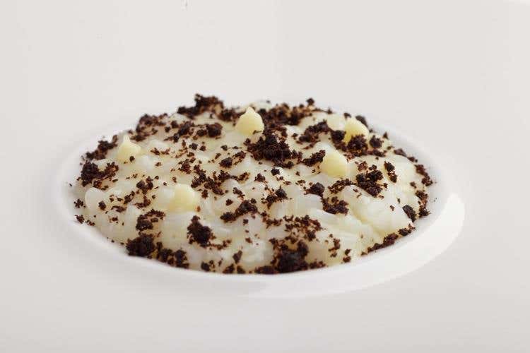 Parmentier di calamari (Ristorante Orobianco di Enrico Croatti 
Emozione, gusto e cucina tradizionale)