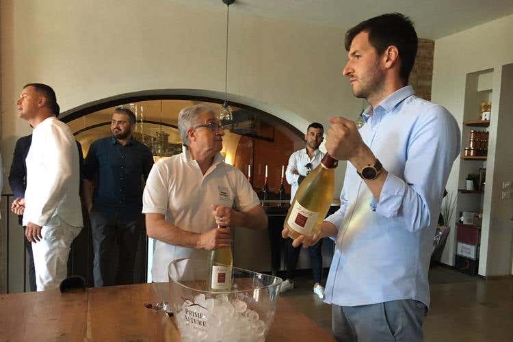 (Ristoratori milanesi ospiti in Oltrepò 
per i vini Prime Alture e la carne di Oberto
 )