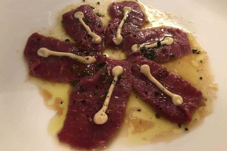 Carpaccio di Angus Scozzese (S.Pellegrino Sapori Ticino, Wicky Pryan delizia coi suoi piatti la 2ª tappa del tour