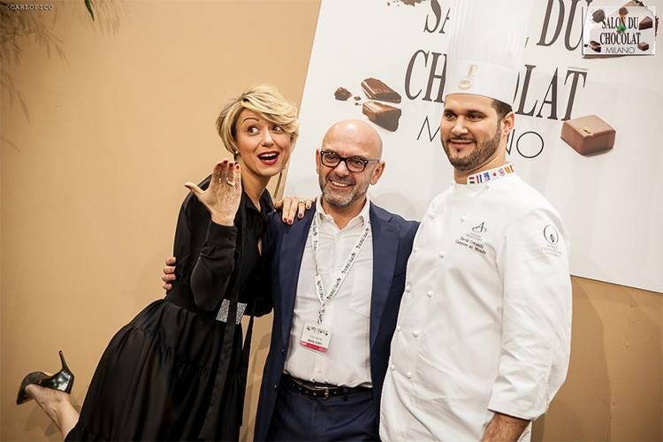 Irene Colombo, Pietro Cerretani e Davide Comaschi - Salon du Chocolat, prima serata sold out 
Una dolce sfilata firmata Naba e AMPI