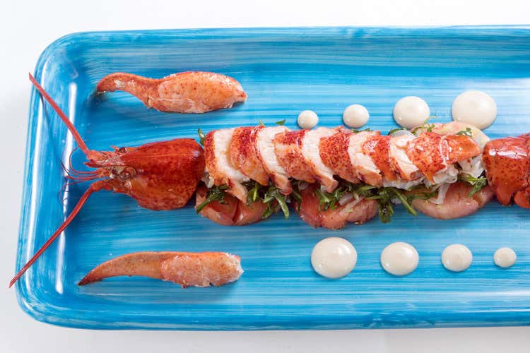 (Sapori di mare e bollicine 
al Riccio Restaurant di Anacapri)