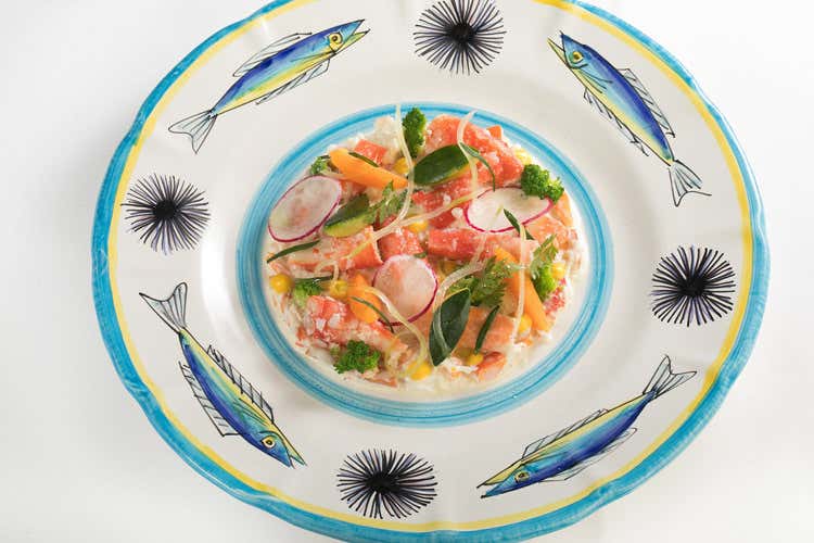 (Sapori di mare e bollicine 
al Riccio Restaurant di Anacapri)