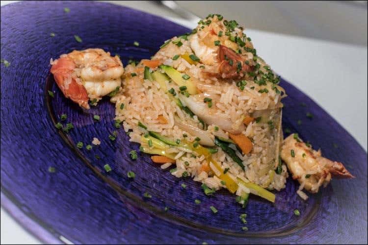 Riso saltato con verdure e gamberi - (soSushi&Sound Menu gluten free e buona musica