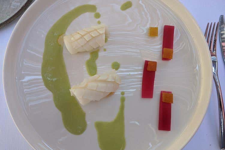 (Sotto il pergolato, Casa Coloni 
esalta le materie prime di Paestum)