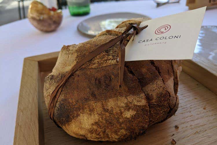 (Sotto il pergolato, Casa Coloni 
esalta le materie prime di Paestum)