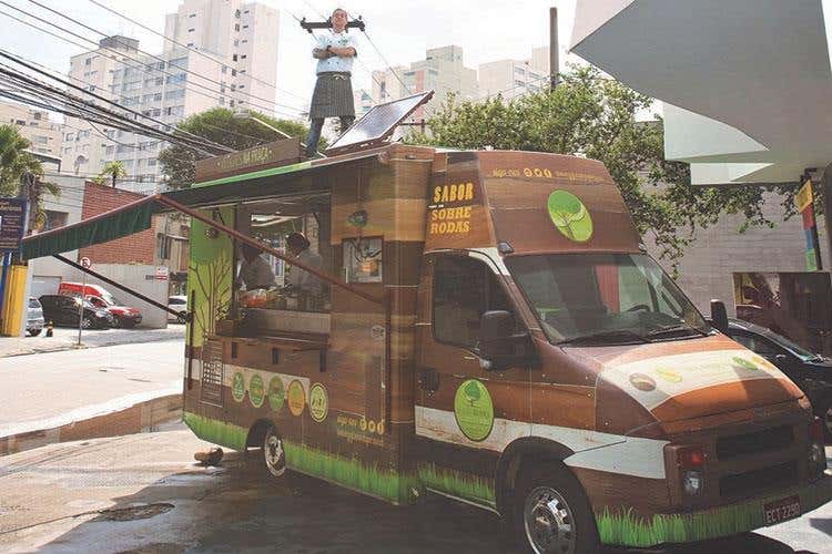 (Street food, nel ristorante su ruote 
forni combinati in un metro quadro)