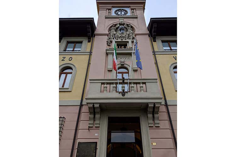 La facciata del comune di Predappio