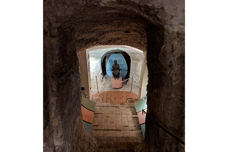 Uno dei livelli più bassi della Rocca: da qui veniva ai tempi estratto lo spungone necessario alla costruzione dei piani più alti della Rocca