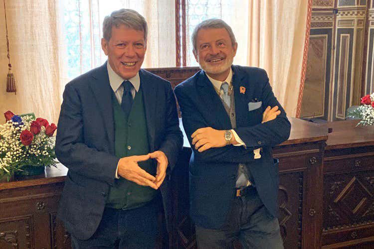 Gioacchino Bonsignore e Alberto Lupini (Il Tartufo Bianco di San Miniato 
ha sette nuovi ambasciatori)