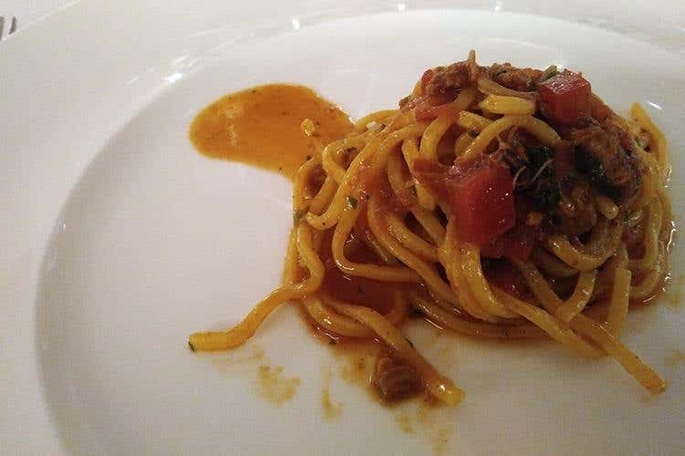 Chitarrine in salsa di Moscioli Dop di Portonovo - Fabio Romagnoli (Tipicità in Blu, alla 5ª edizione 
si parla di mare, si parla di economia)