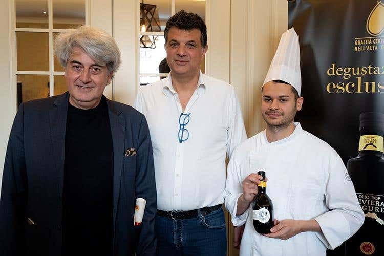 Luigi Caricato, Alfredo Anfosso e Giuseppe Lisciotto (Torino capitale del gusto 
con l'Olio Riviera Ligure Dop)