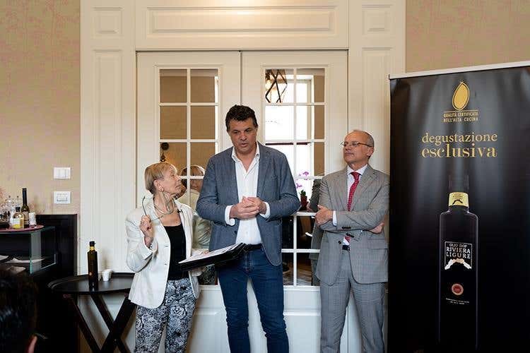 Piera Genta, Alfredo Anfosso e Giorgio Lazzaretti (Torino capitale del gusto 
con l'Olio Riviera Ligure Dop)