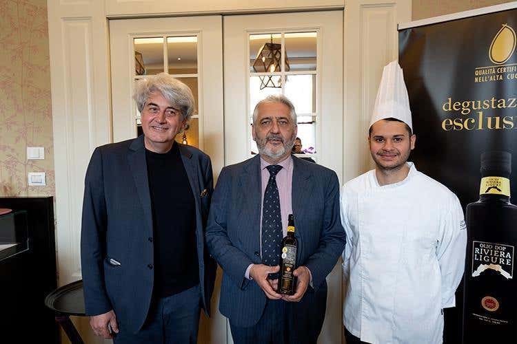 Luigi Caricato, Benedetto Costa e Giuseppe Lisciotto (Torino capitale del gusto 
con l'Olio Riviera Ligure Dop)