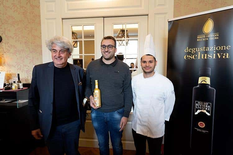 Luigi Caricato, Alessandro Merano e Giuseppe Lisciotto (Torino capitale del gusto 
con l'Olio Riviera Ligure Dop)