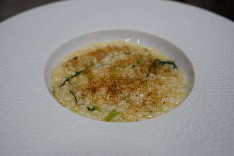 Risotto mantecato all'Olio evo Riviera Ligure Dop, acciughe e limone (Torino capitale del gusto 
con l'Olio Riviera Ligure Dop)