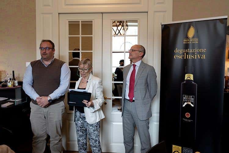 Andrea Giannì, Piera Genta e Giorgio Lazzaretti (Torino capitale del gusto 
con l'Olio Riviera Ligure Dop)