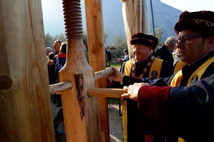 (Trentino Doc Vino Santo 
Il rito della spremitura in Cantina Pisoni)