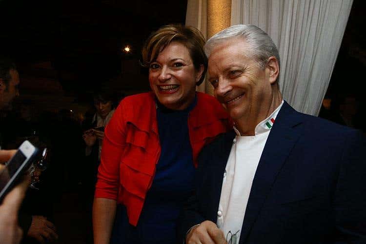 Francesca Speranza e Iginio Massari (Un dolce decimo anniversario 
Da Knam a Massari al Premio IaT)