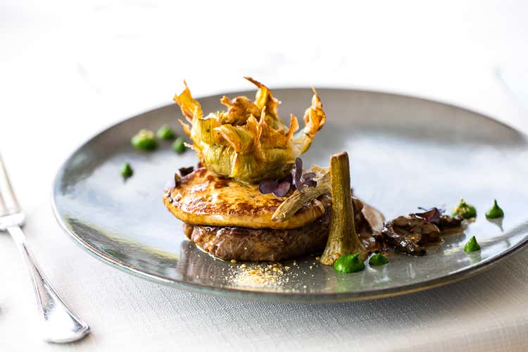 (Vista, elogio al tartufo 
al ristorante di Casina Valadier)