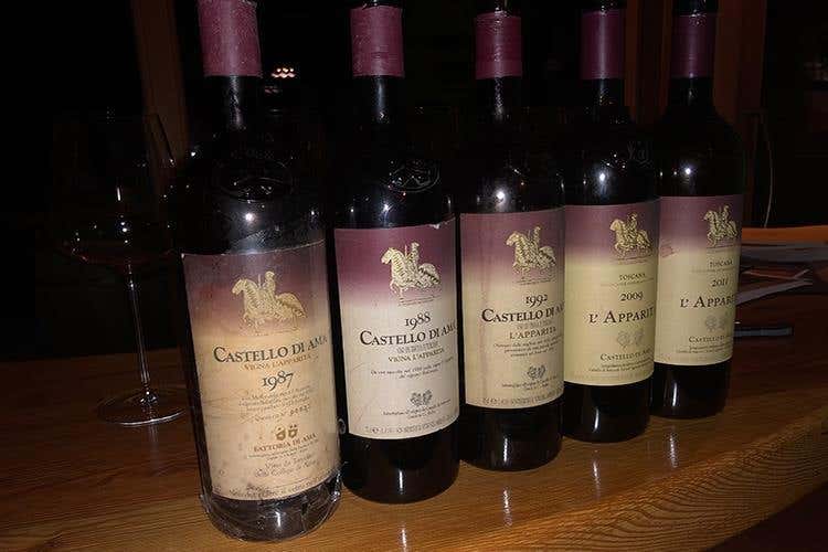 L'Apparita Merlot Castello di Ama - le 5 annate in degustazione (Wine Cup Alta Badia, 3ª edizione 
Vini abbinati agli sport invernali)